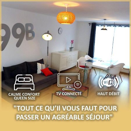 Hallennes-lez-Haubourdin Le 99B Modern Apartment Queen Size Bed Connected Tv מראה חיצוני תמונה
