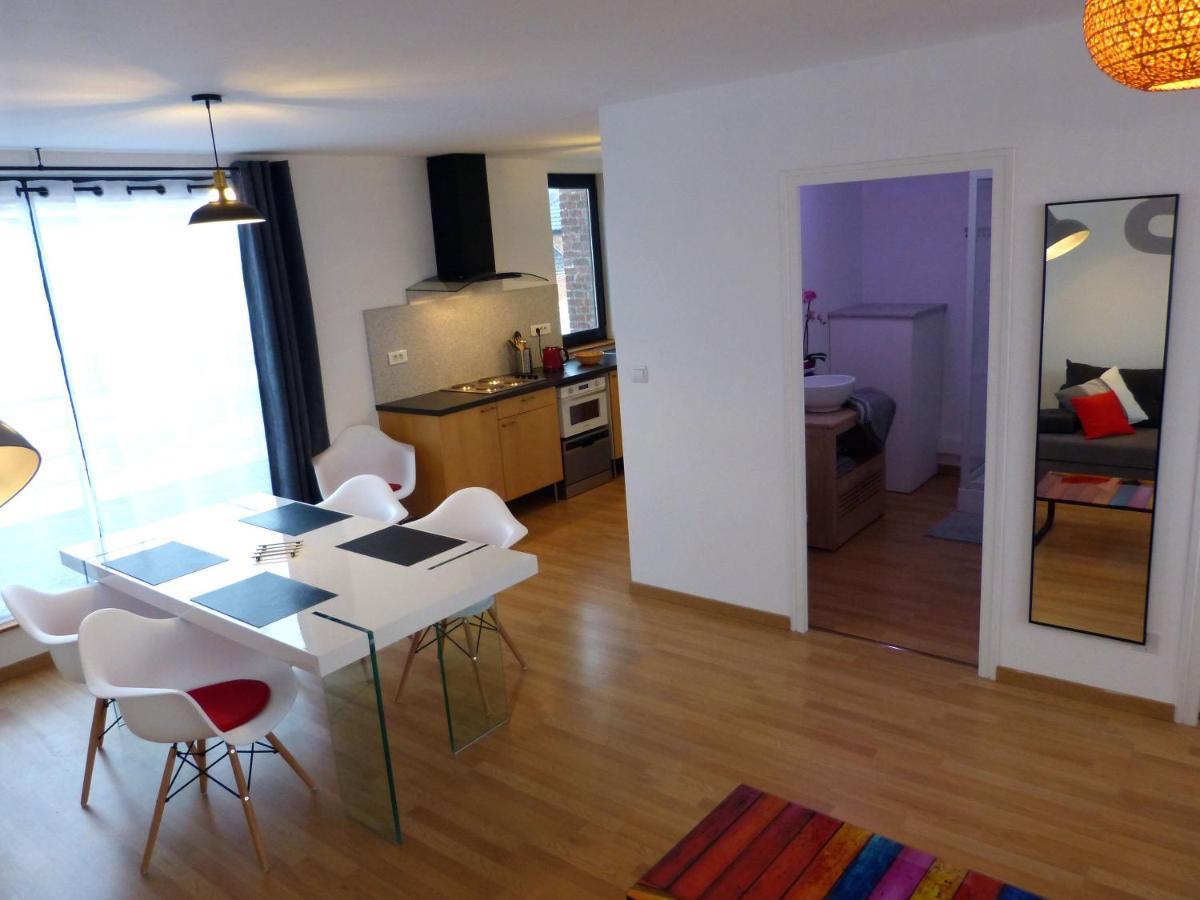 Hallennes-lez-Haubourdin Le 99B Modern Apartment Queen Size Bed Connected Tv מראה חיצוני תמונה